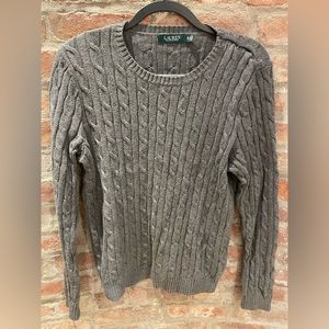 Ralph Lauren, Grey Sweater, Size XL